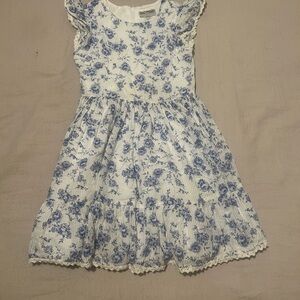 Charming Blue Floral Kids Dress